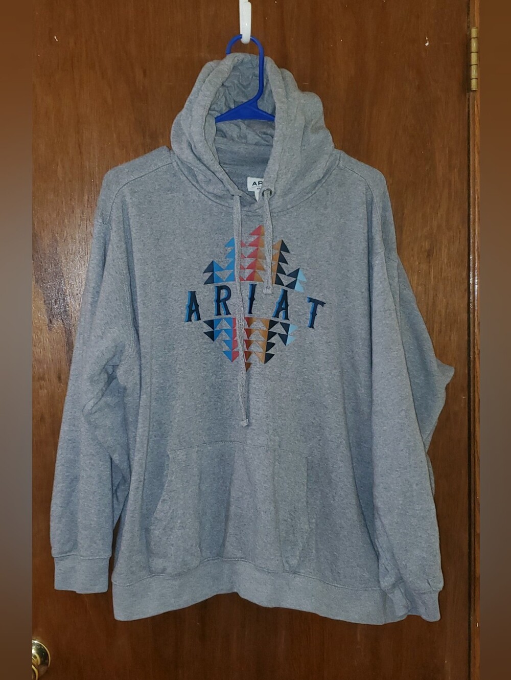 Ariat Grey Pullover Hoodie Sz Xxl